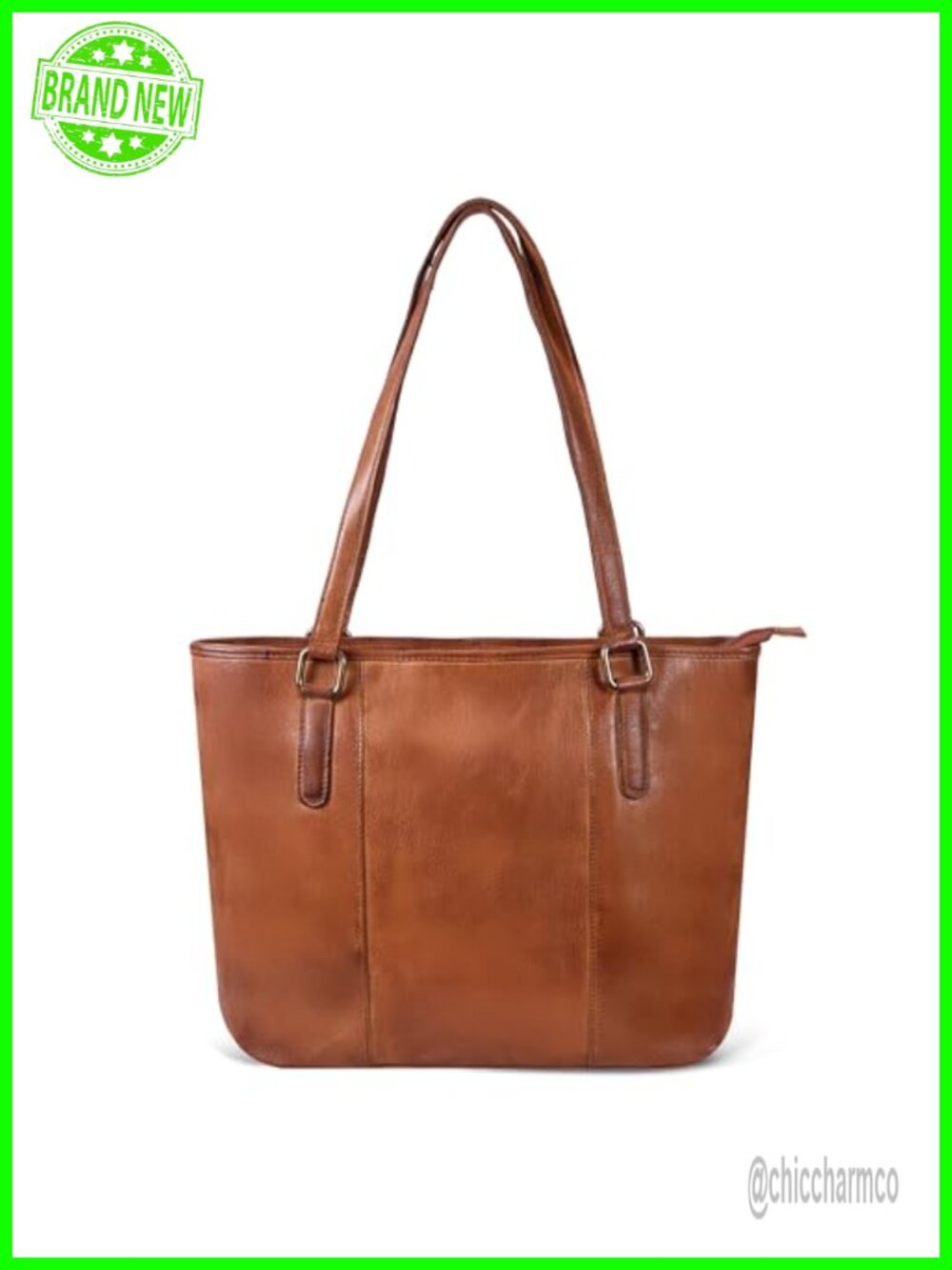 Genuine Leather Tote Bag Satchel Purse Handbag for Women Work Travel